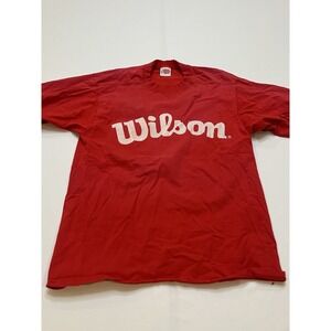 Men's Vintage 90's Cotton Wilson Graphic Logo T-shirt L